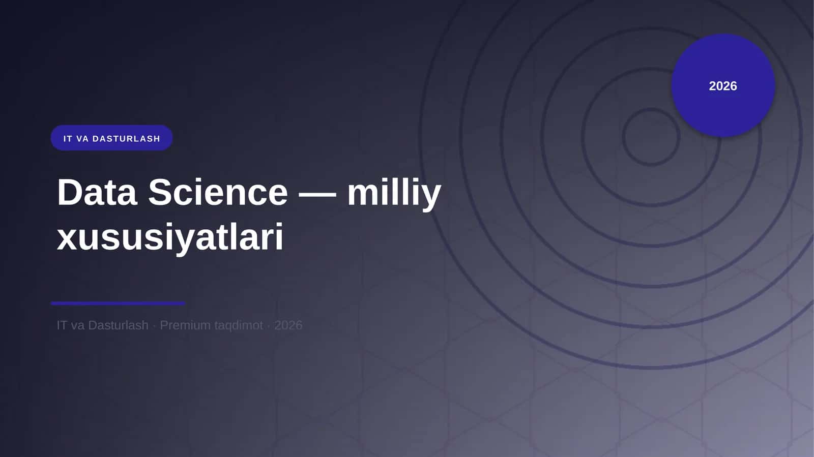 Data Science — milliy xususiyatlari