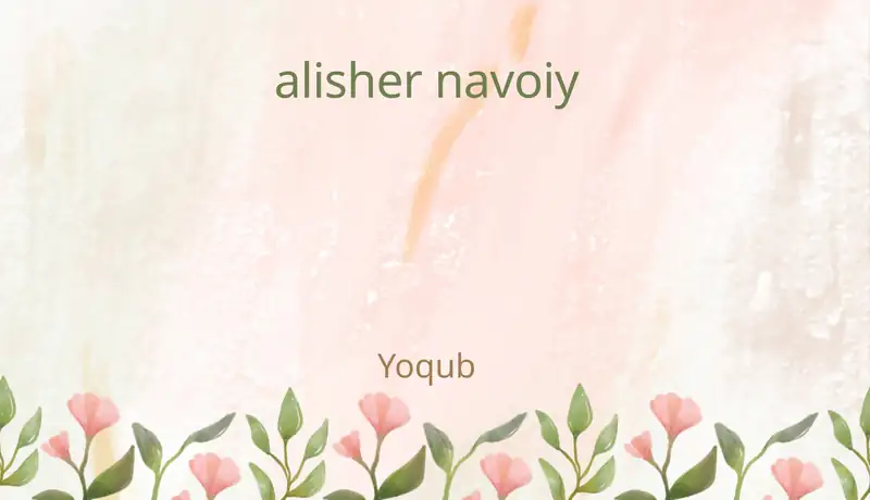 Alisher Navoiy