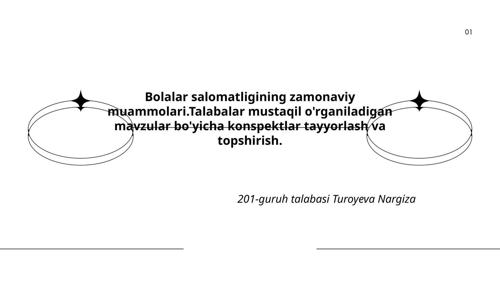 Bolalar salomatligining zamonaviy muammolari