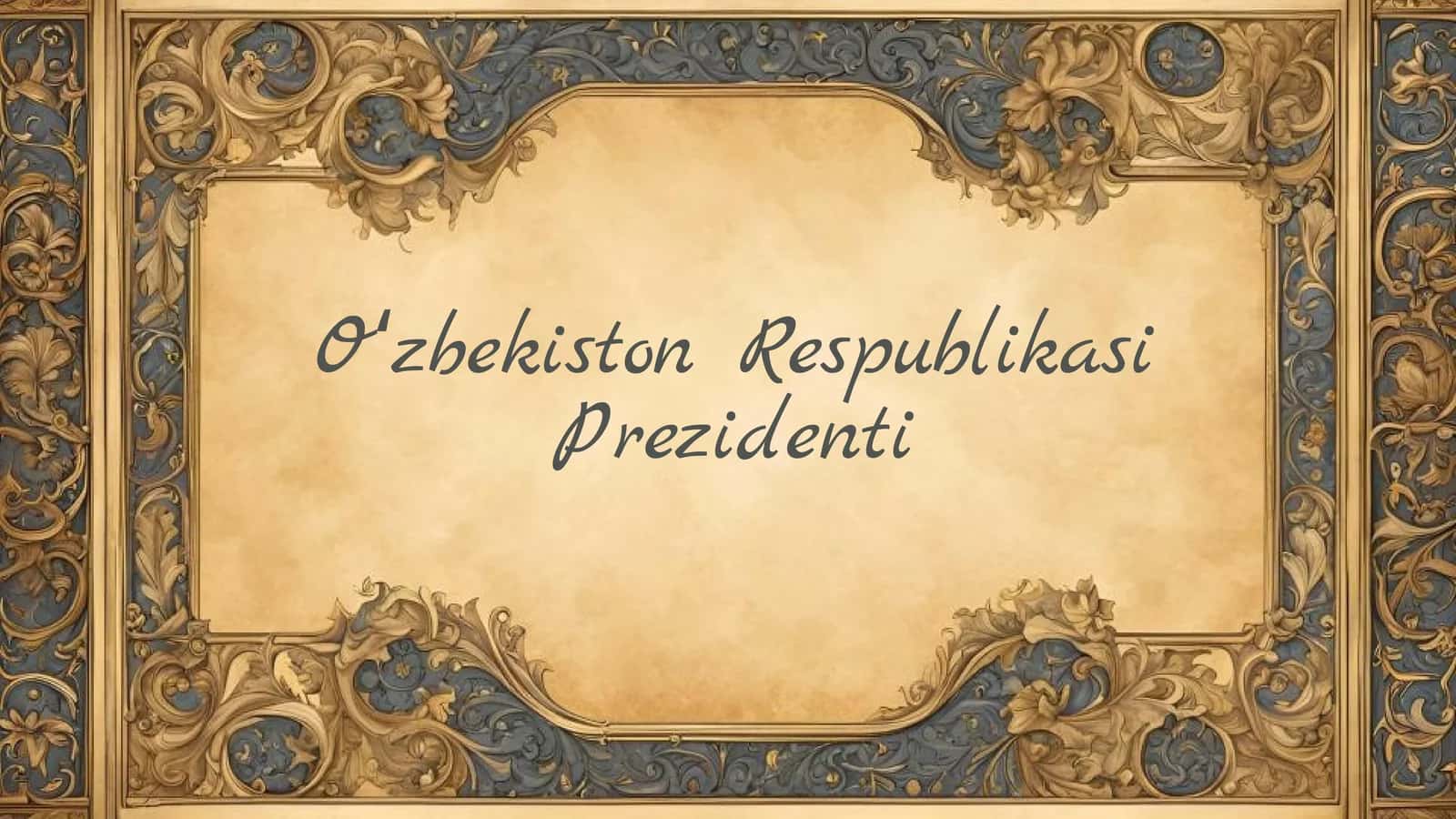 Oʻzbekiston Respublikasi Prezidenti