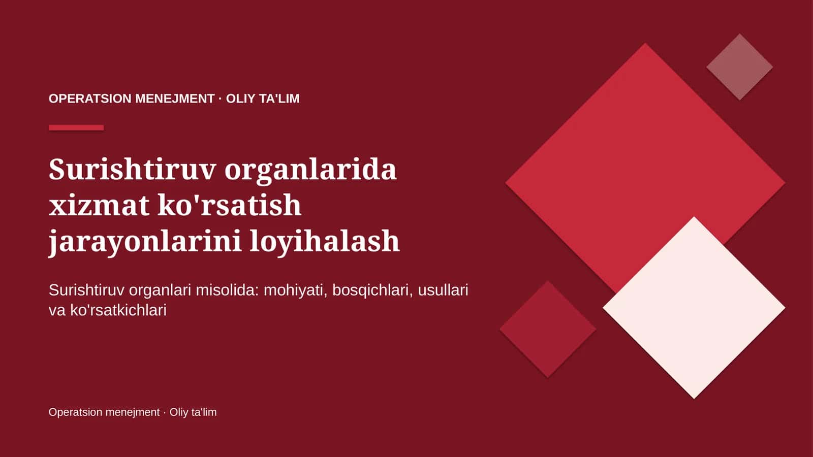 surishtiruv organlarida xizmat ko'rsatish jarayonlarini loyihalash 9852