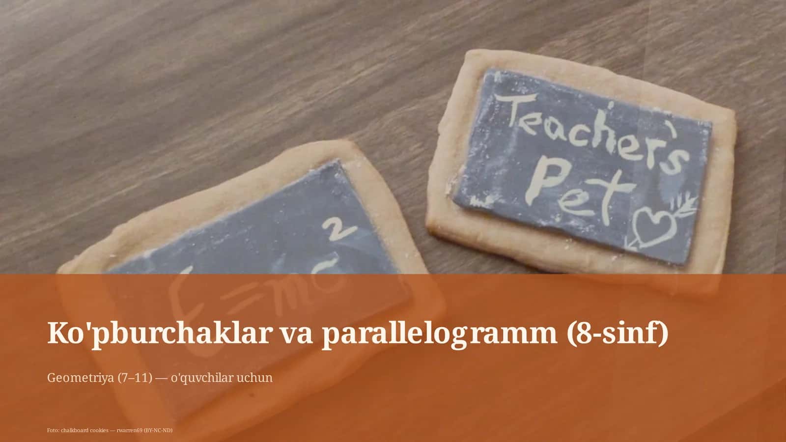 Ko'pburchaklar va parallelogramm (8-sinf)