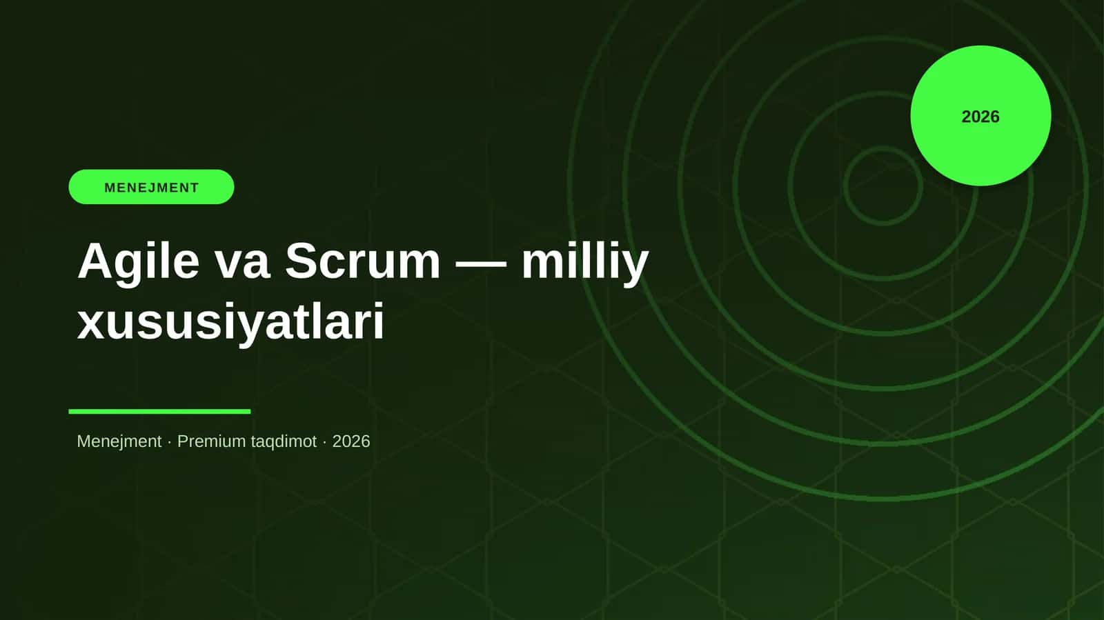 Agile va Scrum — milliy xususiyatlari