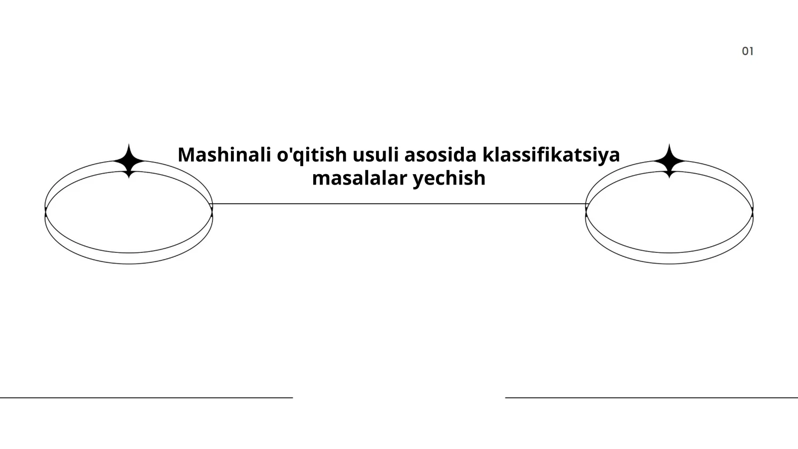 Mashinali o'qitish usuli asosida klassifikatsiya masalalar yechish