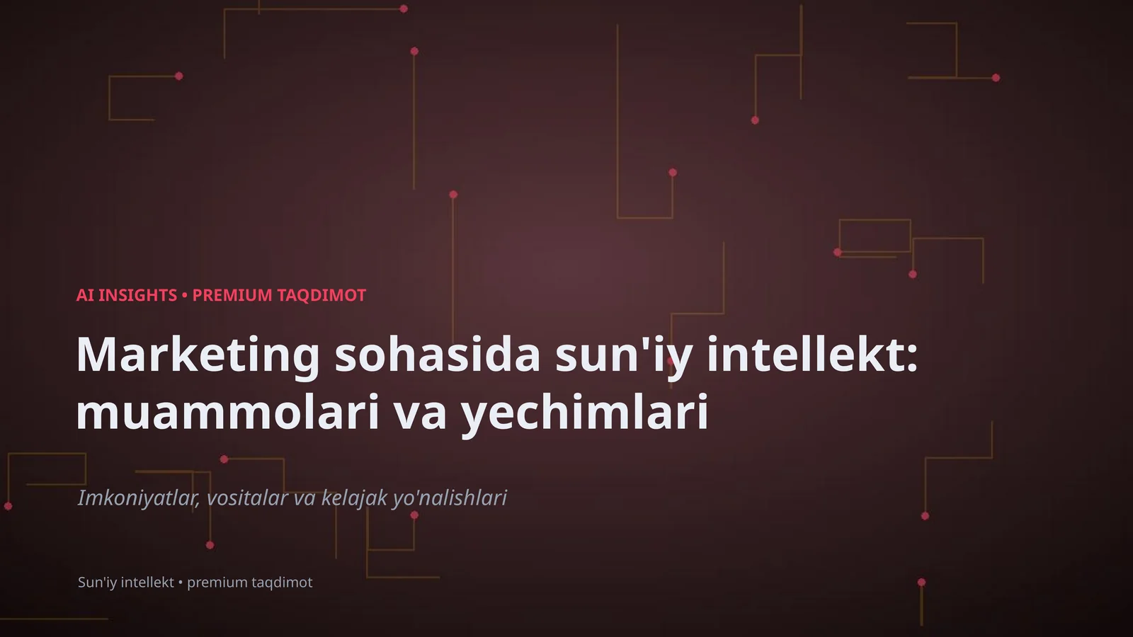 Sun'iy intellekt: Marketing sohasida
