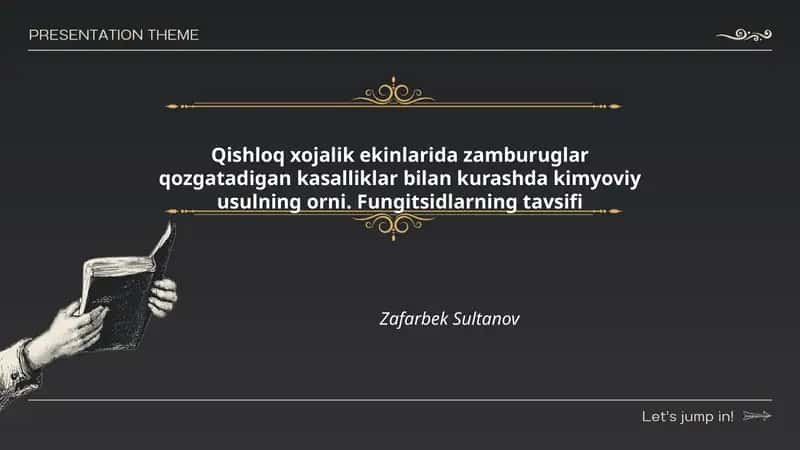 Kimyoviy usulning qishloq xojalik ekinlaridagi roli va ahamiyati