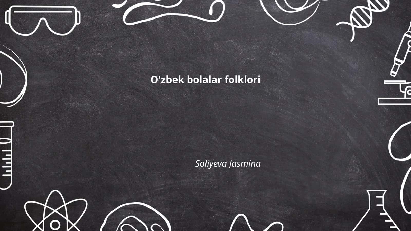 O'zbek bolalar folklori