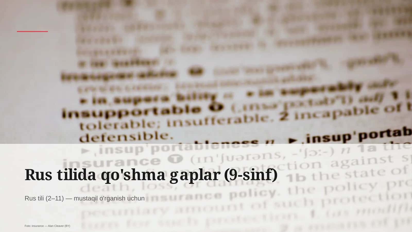 Rus tilida qo'shma gaplar (9-sinf)