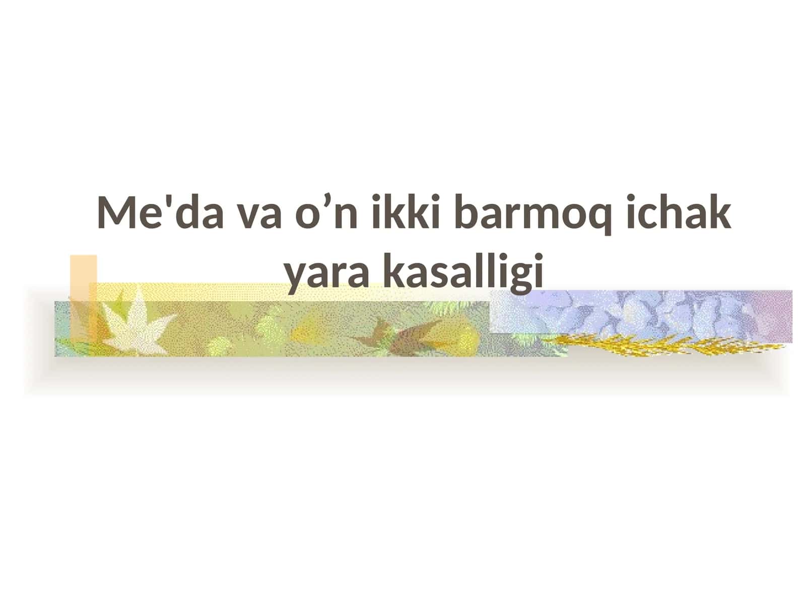 Me'davao’nikkibarmoqichakyarakasalligi