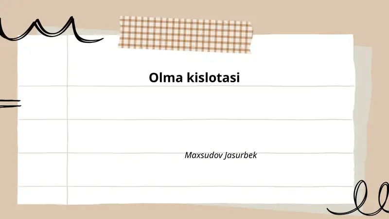 Olma kislotasi