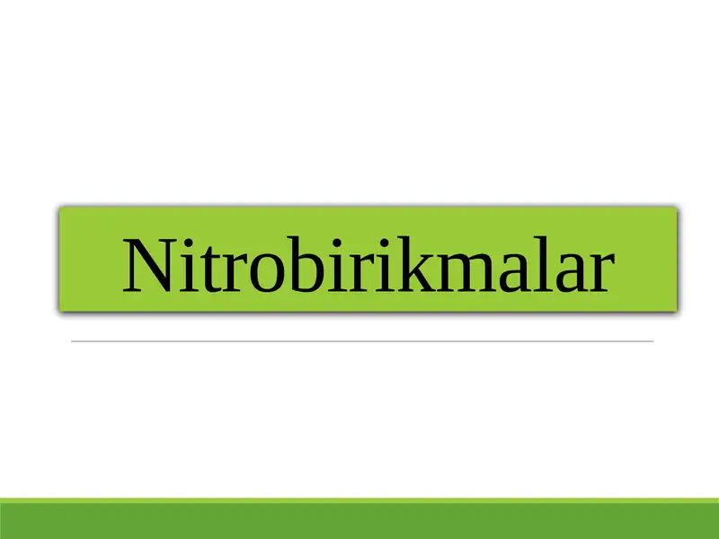 Nitrobirikmalar