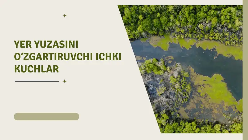 Yer yuzasini o‘zgartiruvchi ichki kuchlar