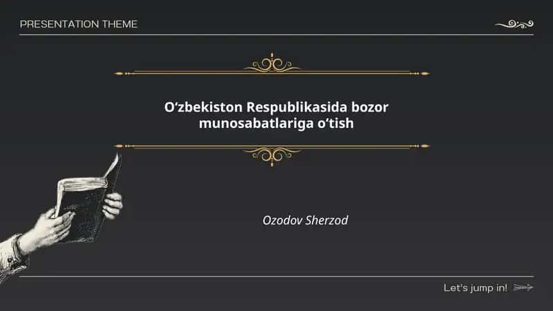 O‘zbekiston mustaqilligi va bozor munosabatlariga o‘tish