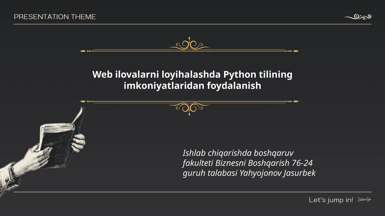 Web ilovalarni loyihalashda Python tilining imkoniyatlaridan foydalanish