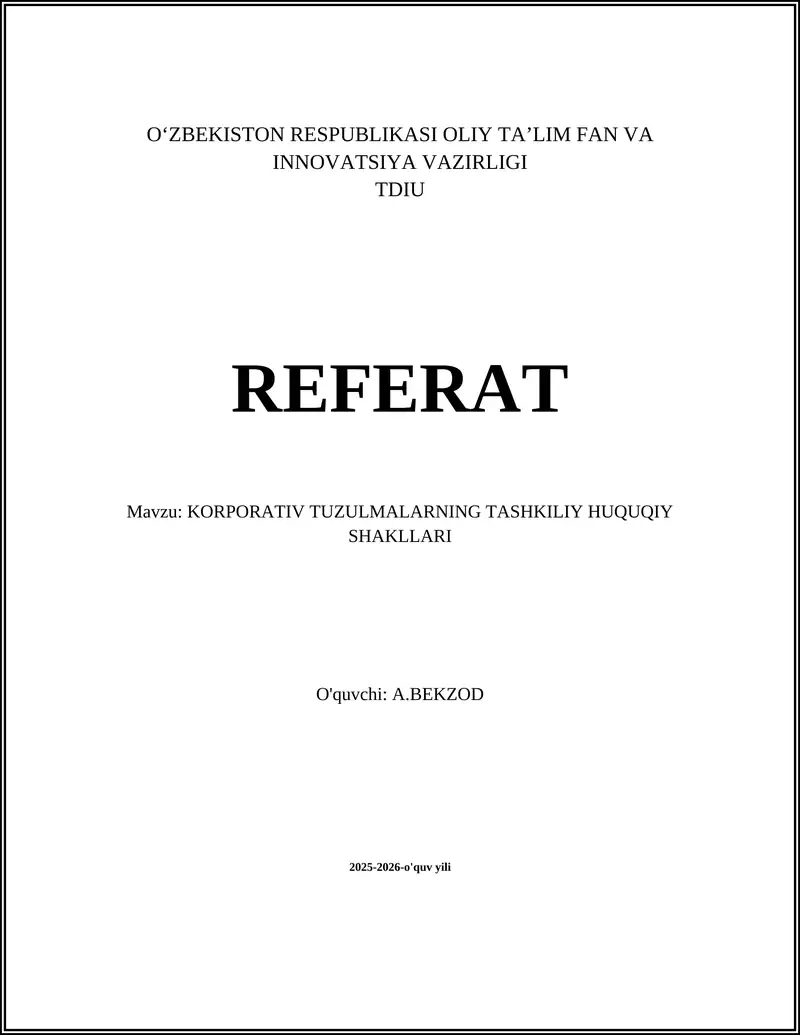 Mas'uliyati cheklangan jamiyat (MChJ)