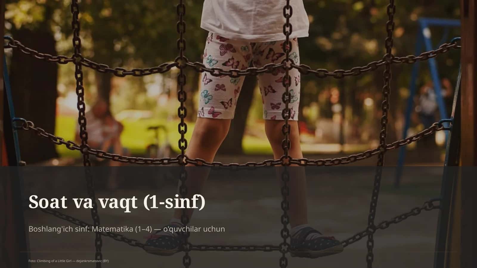 Soat va vaqt (1-sinf)