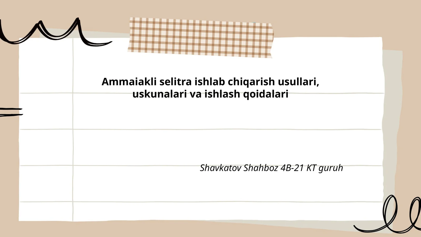 Ammaiakli selitra ishlab chiqarish usullari, uskunalari va ishlash qoidalari
