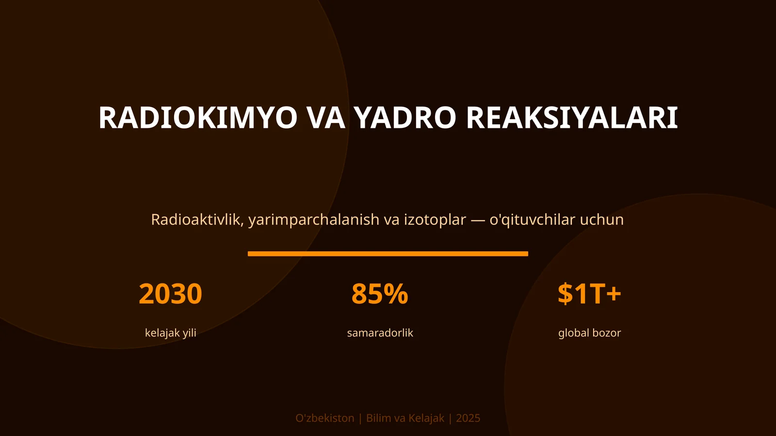 Radiokimyo va yadro reaksiyalari