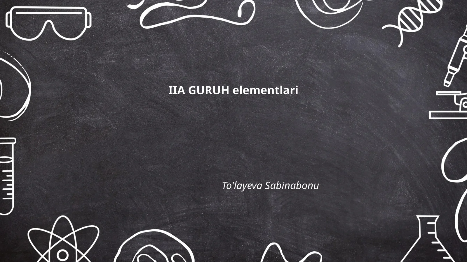 IIA guruh elementlari