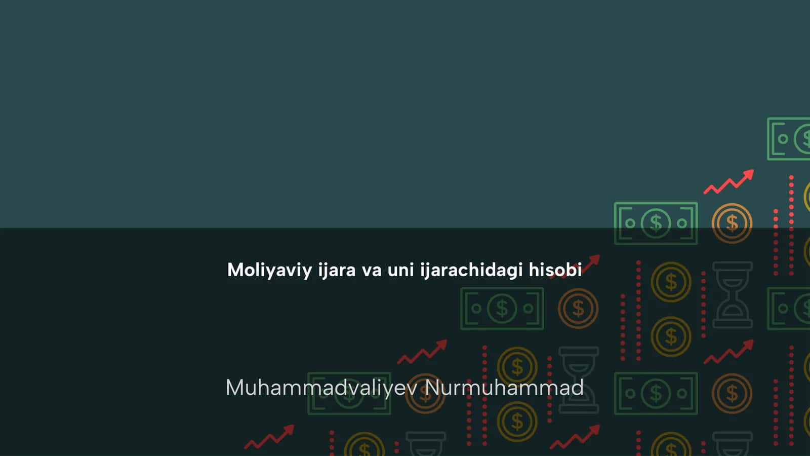 Moliyaviy ijara va uni ijarachidagi hisobi