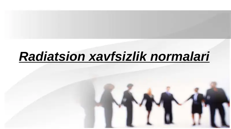 Radiatsiya xavfsizlik normalari