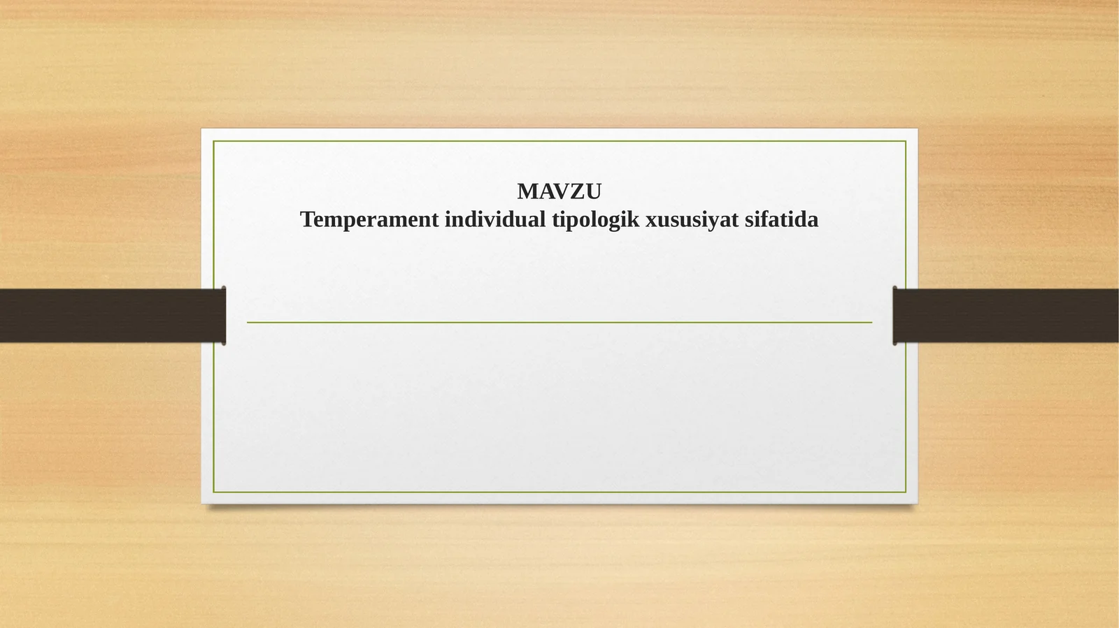 Temperament individual tipologik xususiyat sifatida