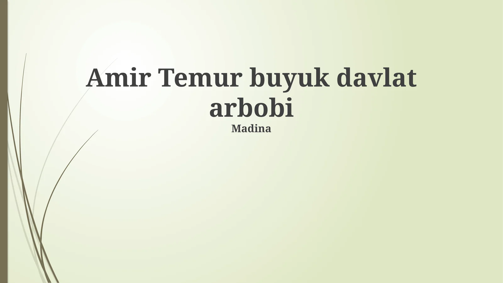 Amir Temur buyuk davlat arbobi
