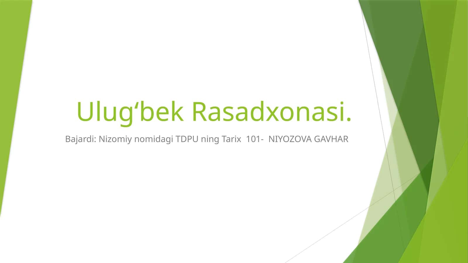 Ulug‘bek Rasadxonasi