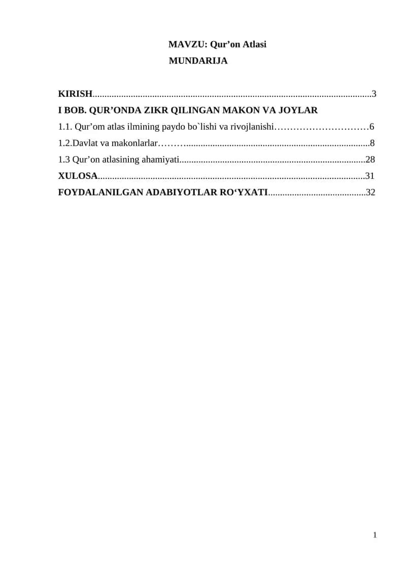 Qur’on Atlasi