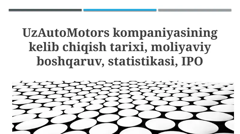 UzAutoMotors kompaniyasining kelib chiqishi