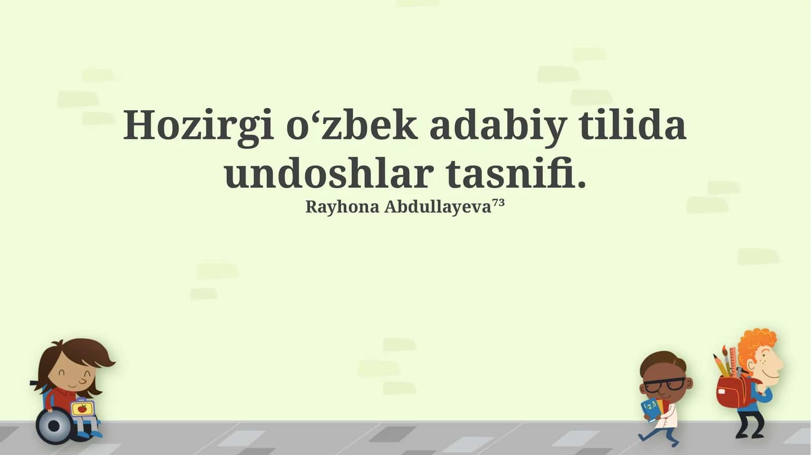 Undoshlar tasnifi
