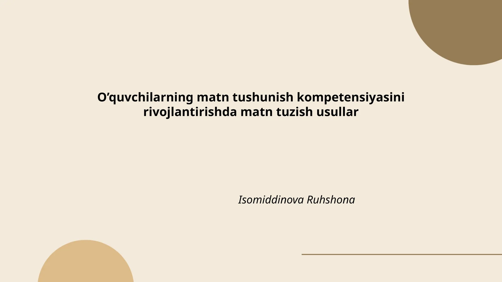 Matn tushunchasi va uning ahamiyati