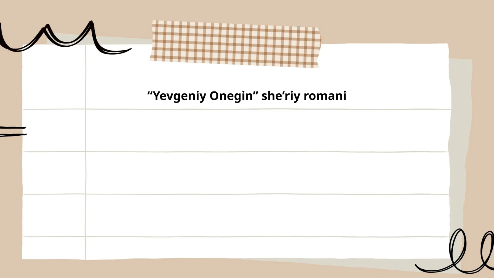 Yevgeniy Onegin