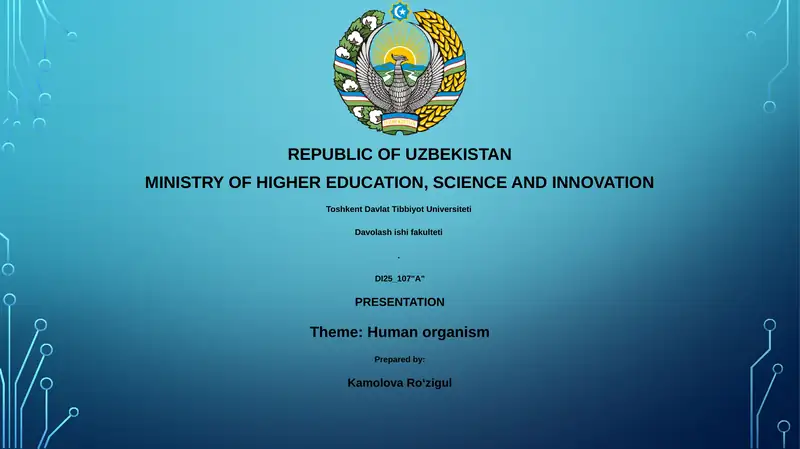 Human organism