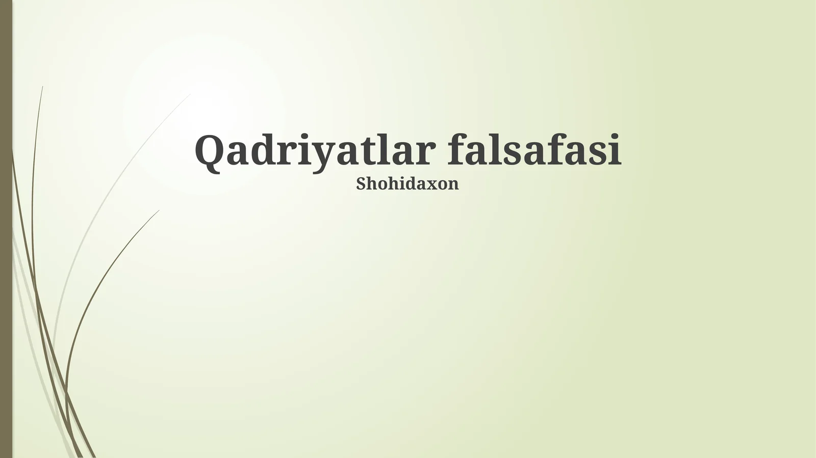 Qadriyatlar falsafasi