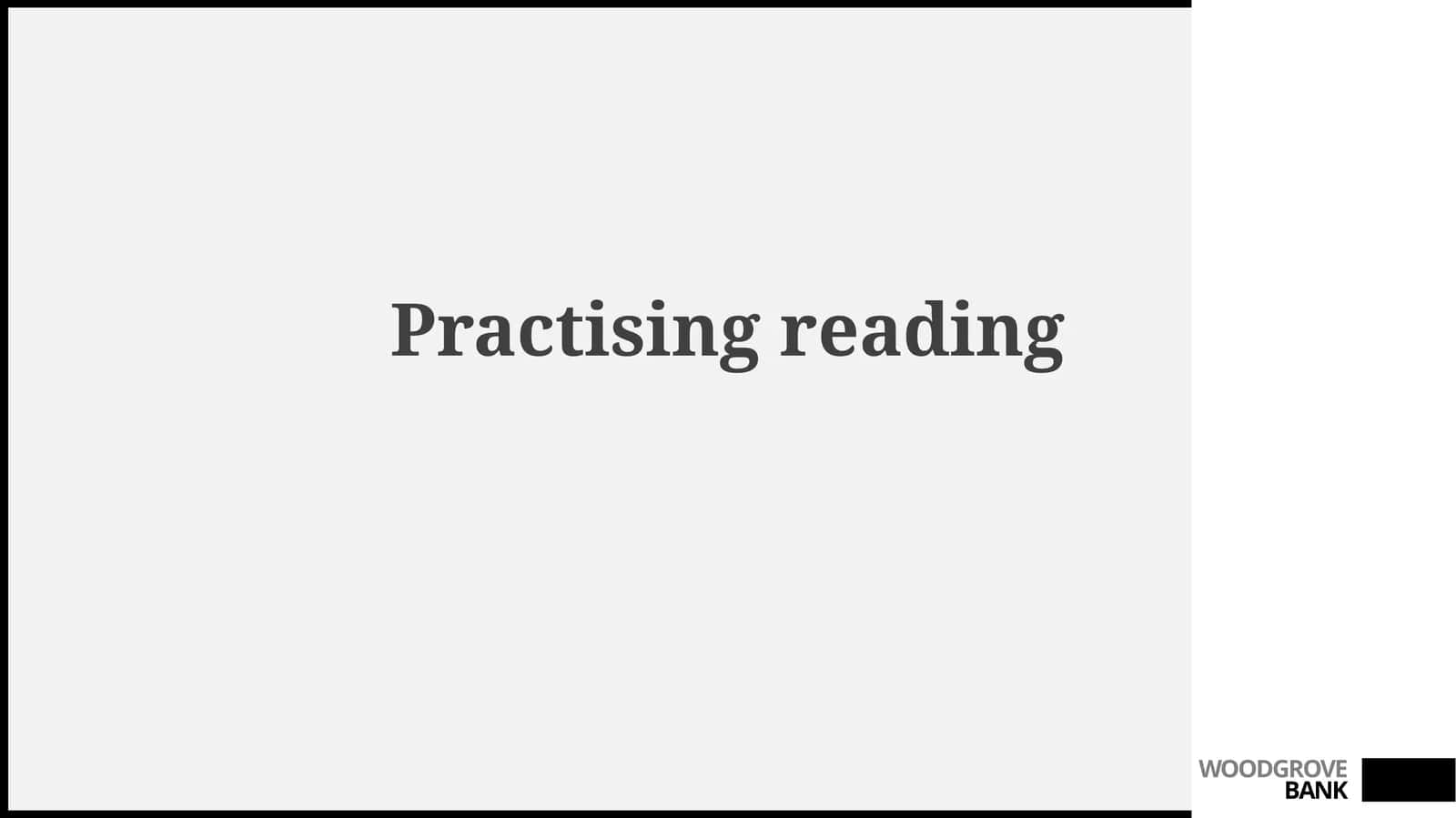 Practisingreading