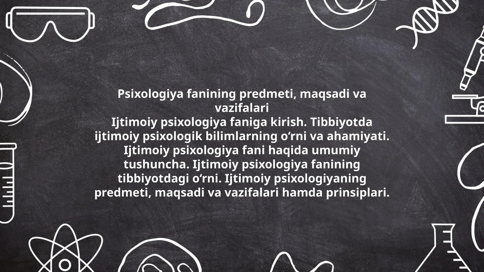Psixologiya fanining predmeti, maqsadi va vazifalari