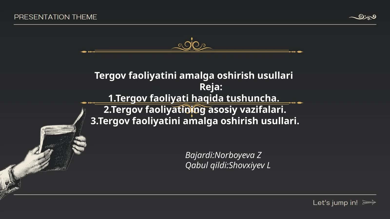 Tergov faoliyatini amalga oshirish usullari