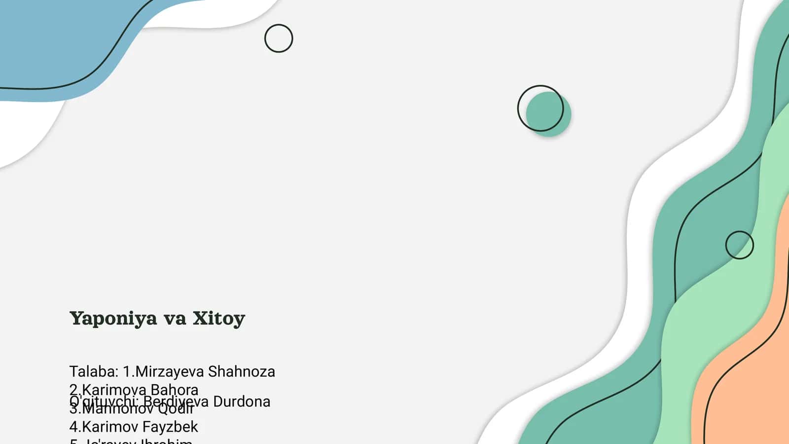 Yaponiya va Xitoy