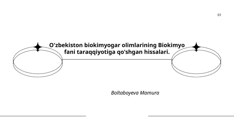 O'zbekiston biokimyogar olimlarining Biokimyo fani taraqqiyotiga qo'shgan hissalari