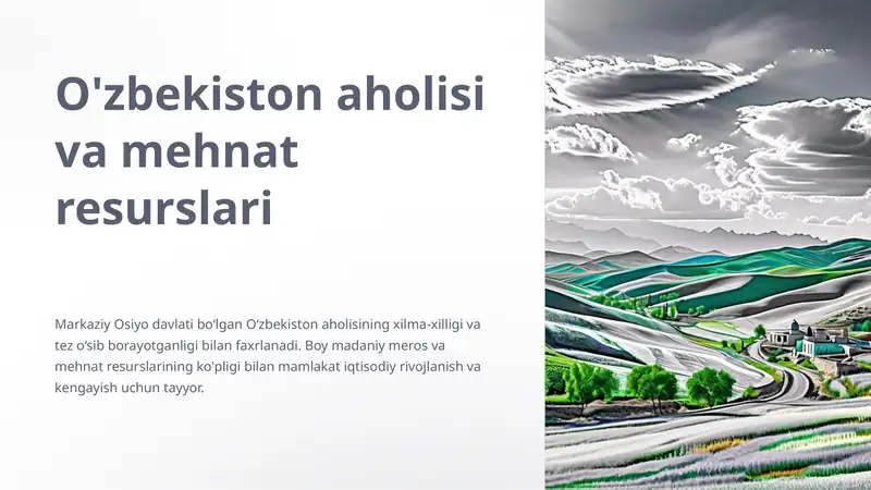 O'zbekiston aholisi va mehnat resurslari