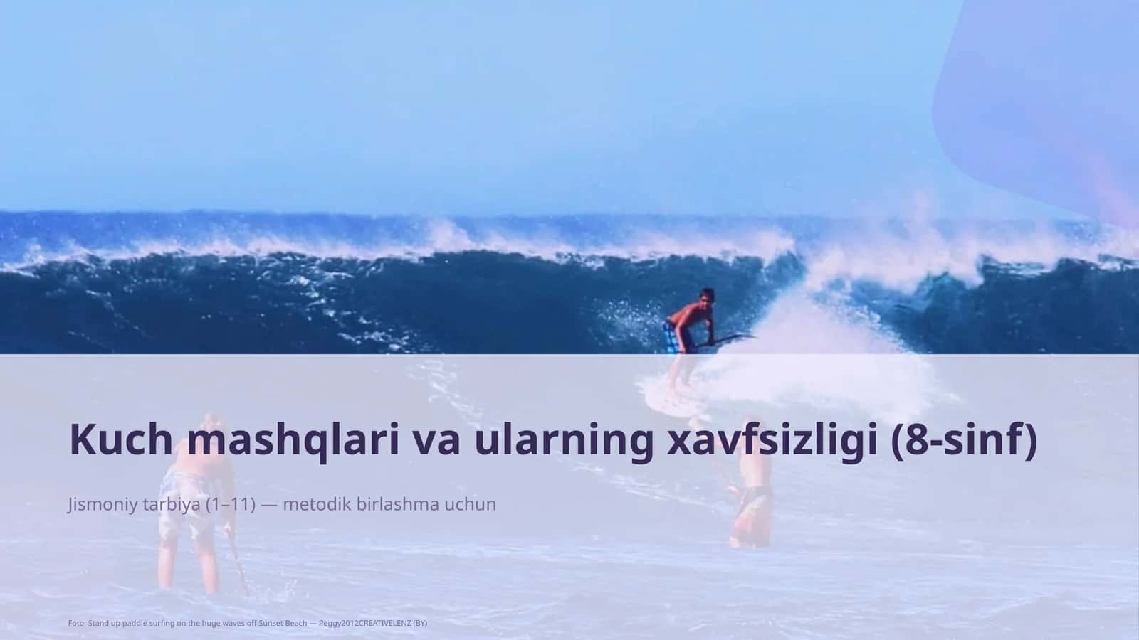 Kuch mashqlari va ularning xavfsizligi (8-sinf)