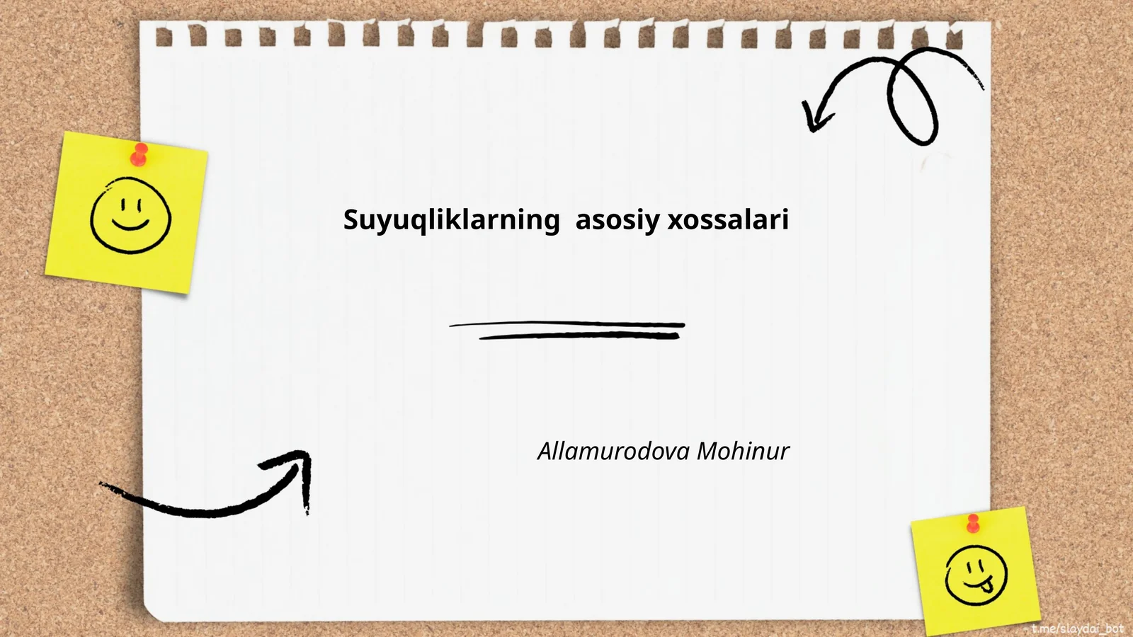 Suyuqliklarning asosiy xossalari