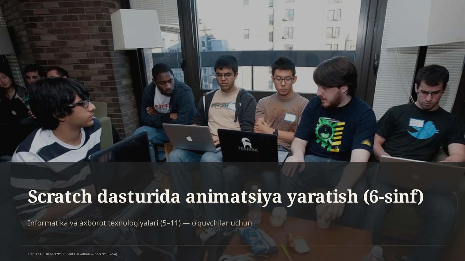 Scratch dasturida animatsiya yaratish (6-sinf)