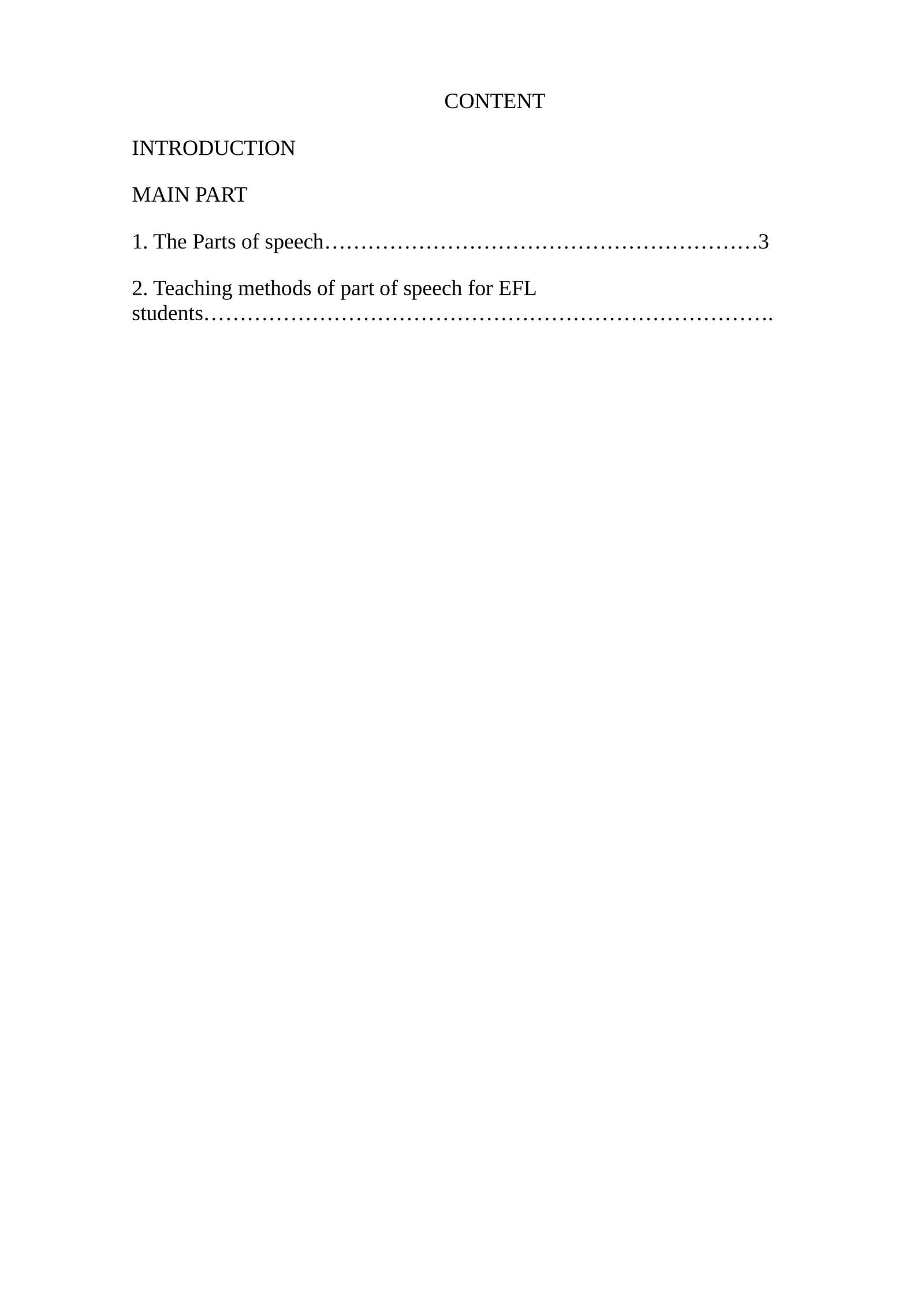 THE EIGHT PARTS OF SPEECH