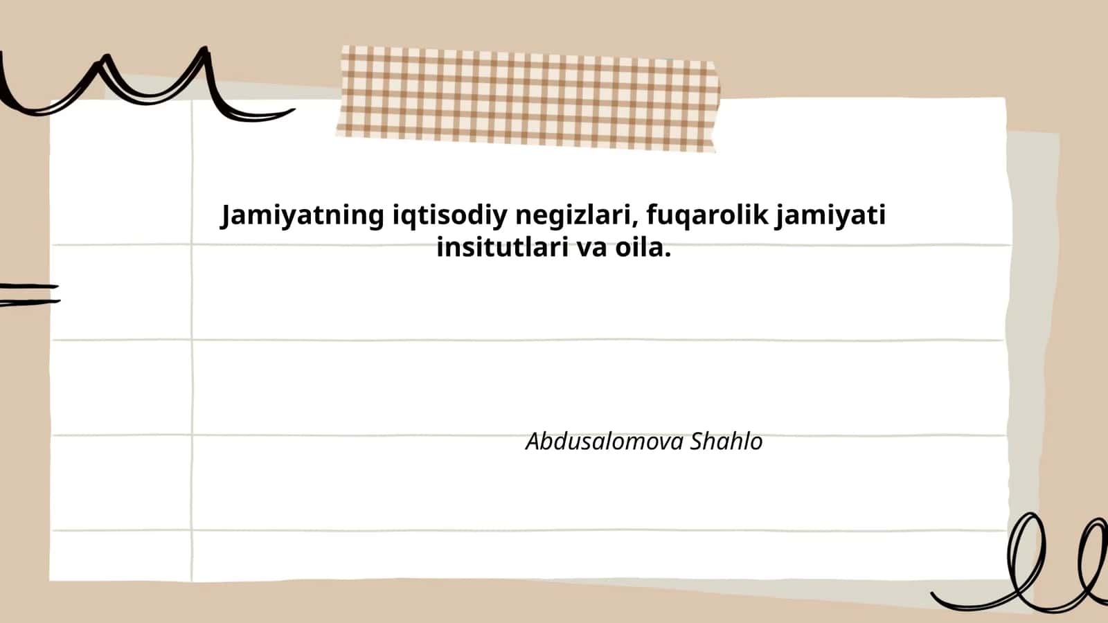 Fuqarolik jamiyatining iqtisodiy negizlari