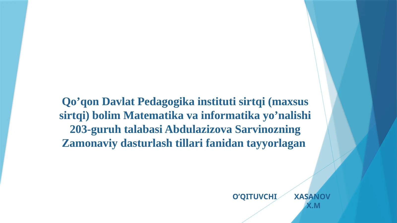 Interpretatorlar va kompilyatorlar