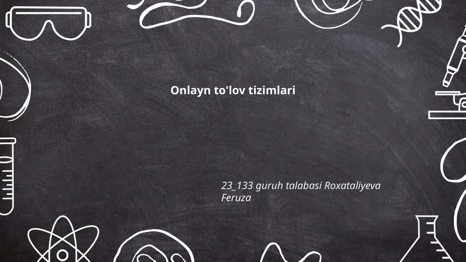 Onlayn to'lov tizimlari
