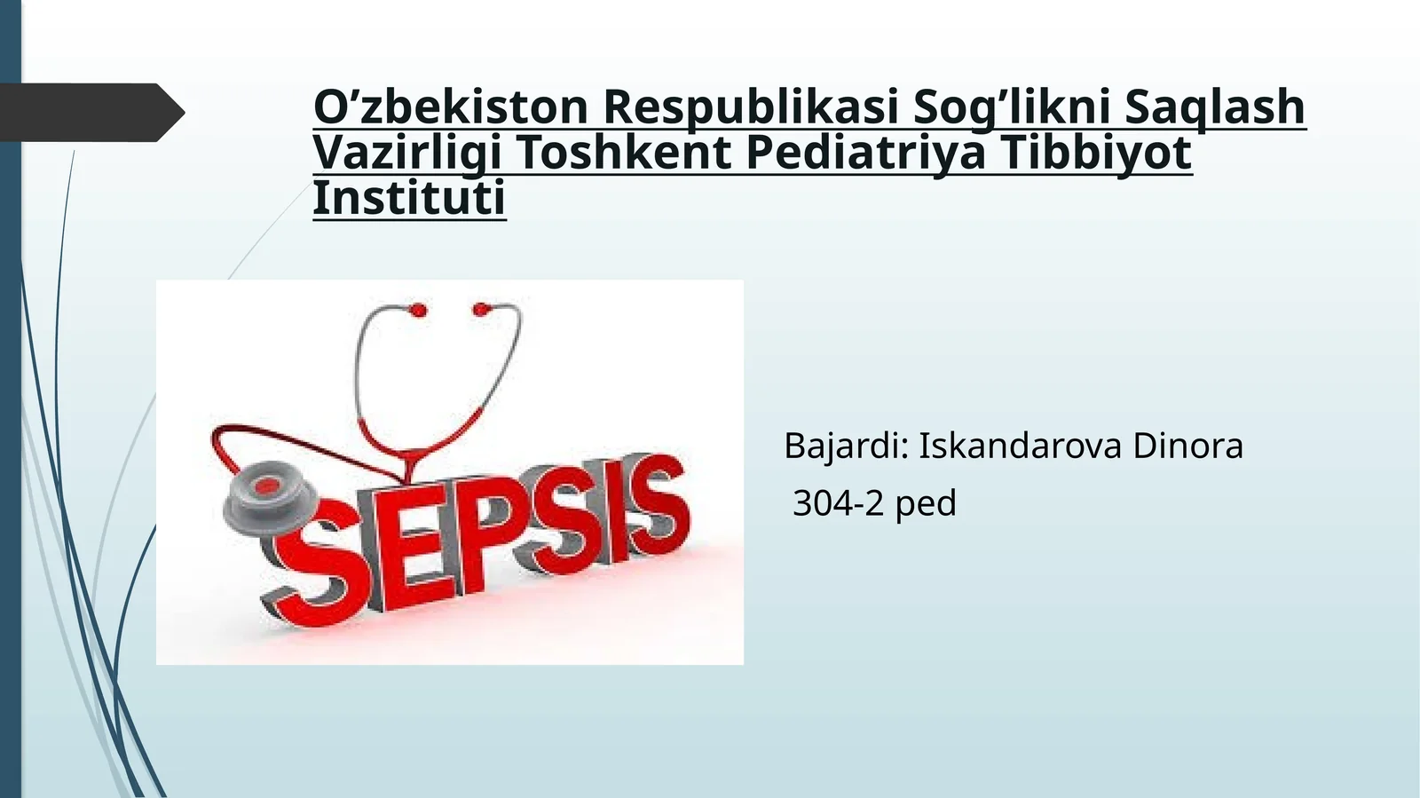 Sepsis-nospesifikiyiringli infeksiya turlari