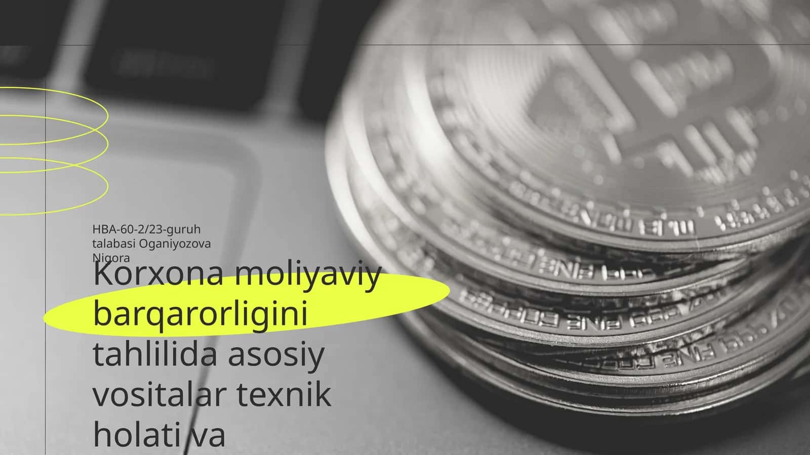 Korxona moliyaviy barqarorligini tahlilida asosiy vositalar texnik holati va samaradorligini tahlili